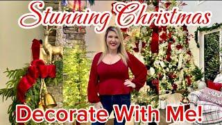 STUNNING CHRISTMAS DECORATE WITH ME | Living Room Makeover! Viral Grand Duchess Tree