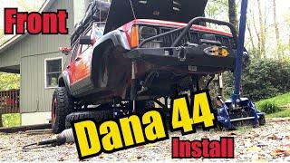 Installing the JK Rubicon Dana 44 front axle into a Jeep Cherokee XJ