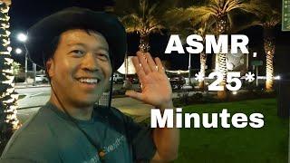 ASMR * Night walk at REDONDO STRAND to HERMOSA BEACH, California