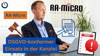 RA-Micro als Rechtsanwalt DSGVO-konform in der Kanzlei einsetzen