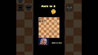 Only Geniuses Can Solve This! Checkmate in Just 2 Moves! #chess #chessgame #puzzle