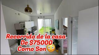 Recorrido de Las Casas de $75mil por dentro Mira Como Son 