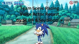 Team Sonic Racing Voice Actor Recast By Sega & Studiopolis