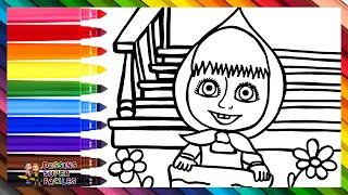 Dessiner Et Colorier Masha De Masha Et Michka  Dessins Pour Enfants