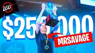 Meet MrSavage, The 15 Year Old $250,000 Tournament Champion!