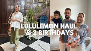 Vlog: Lululemon Haul, girls birthday brunch, 2 under 2 update w/ Ryan | Noha Hamid