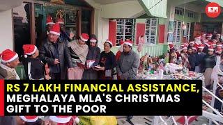 Close to 150 people receive Christmas gifts from South Shillong MLA