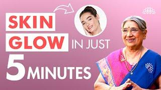 5 min Natural skin care routine for busy people | Make your skin look young, healthy & protected