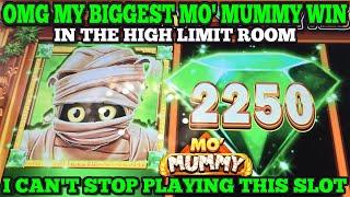 WOW! MY BIGGEST WIN EVER ON MO' MUMMY SLOT IN THE HIGH LIMIT ROOM | Las Vegas Slots #casino #slots