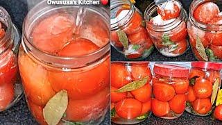 Store for months! how to preserve fresh tomatoes to last longer|no preservatives|easy canned tomatoe