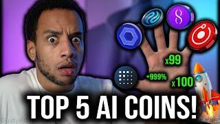 TOP 5 AI CRYPTO COINS THAT WILL MAKE MILLIONAIRES IN THE NEXT 12 MONTHS!