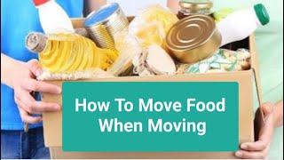 How To Move Food When Moving | Better Removalists Sunshine Coast