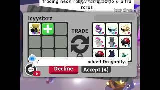 Seeing What People Trade for a Mega Neon King Bee!