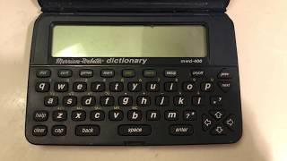 Vintage Franklin Electronic Dictionary MWD-400 Merriam Webster Pre-owned