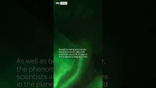 Spectacular aurora seen from the International Space Station