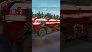 Fire Emergency in SnowRunner Season 14 - Derry Special #shorts #firetruck #gaming #snowrunnerusa