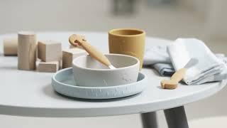 Stick & Stay kids dinnerset – silicone suction plate and bowl
