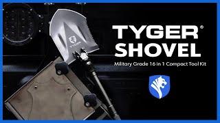 TYGER Shovel.  Military grade 16-IN-1 compact tool kit.