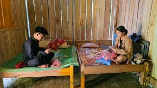 The homeless boy and the poor girl picked star fruit to sell and buy new clothes