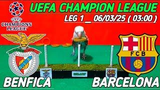 BARCELONA VS BENFICA || UEFA CHAMPION LEAGUE LEG 1 2025 || SCORE PREDICTION QUEEN VERSION