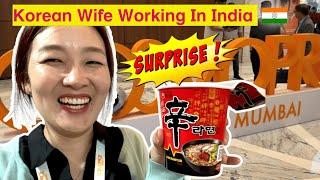 Surprising Korean Wife at work in India | Authentic Korean Cuisine in Mumbai️