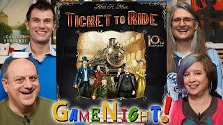 Ticket to Ride - GameNight! Se7 Ep42 - How to Play and Playthrough