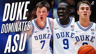 Kon Knueppel (19 PTS) & Duke Freshman Lead 56-PT Win vs Arizona State | October 27, 2024