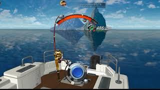 Fishing-hook Gameplay Boss Lv.40:Blue Whale Caribbean Sea