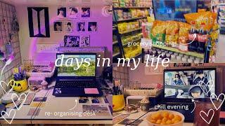 Life lately vlog  [ armylog 아미 로그 ] days in my life in India || aesthetic ~  desk makeover