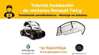 Montaje de Ventanas Twizy Renault. Paso a paso os mostramos como instalar nuestras ventanas Twizy