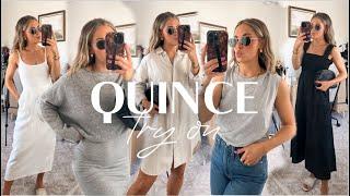 QUINCE TRY ON HAUL | Spring Essentials