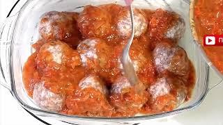 Домашние тефтели с рисом/Homemade meatballs with rice