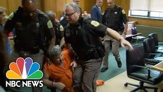 Kalamazoo Shooting Suspect Dragged Out After Outburst | NBC News