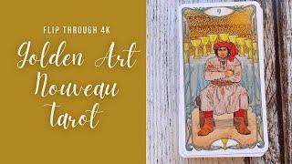 Golden Art Nouveau Tarot - LoScarabeo - Flip Through 4K