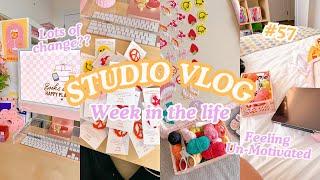 Feeling burnt-out and anxious as a small business owner ️ | Studio Vlog 57 | Small business vlog