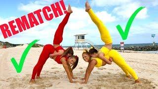 Big sisters VS Little sisters EXTREME YOGA CHALLENGE! REMATCH!