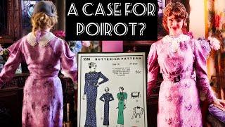 Sewing a 1930s Art Deco Dress from WW2 Rayon