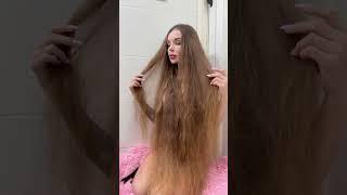 Brushing my long hair. #longhair #longhairgirl #hairplay #hair #shorts #hairbrushing #haircare