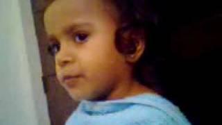 3 year old Child reciting Quran (Safiya Shafraz)