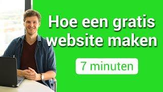 Hoe een gratis website maken in 7 minuten