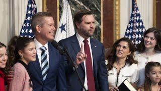 Vice President JD Vance Swears In Sean Duffy as Secretary of Transportation