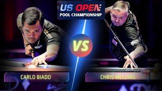 CARLO BIADO VS  CHRIS MELLING | 2024 US OPEN POOL CHAMPIONSHIP #billiards #9ballpool