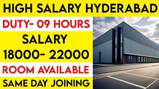 Hyderabad job vacancy 2024 | High salary job in hyderabad 2024