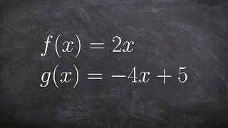 Composition of Two Functions