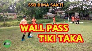 LATIHAN TIKI TAKA DAN WALL PASS U-11 & U-12 || LATIHAN SEPAK BOLA