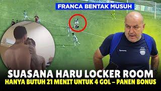 FRANCA NGAMUK️Bentak Pemain Semen Padang Yang Manja~Locker Room Persib Haru~Hodak Beri Kabar Baik