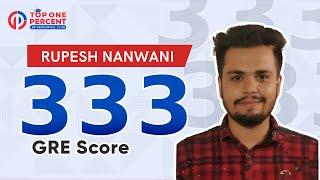 Rupesh Nanwani | GRE 333/340