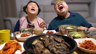 엄마랑 웃어서 좋다.행복해서 웃는게 아니라 웃어서 행복하다│Braised Ribs&Korean food Mukbang Eatingshow