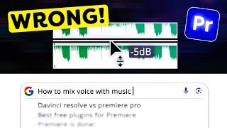 How To MIX Your VOICE With MUSIC In Premiere Pro | FAQ