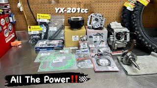 Pit bike Engine Upgrades | More Power! 160cc to 201cc Big Bore Rippa